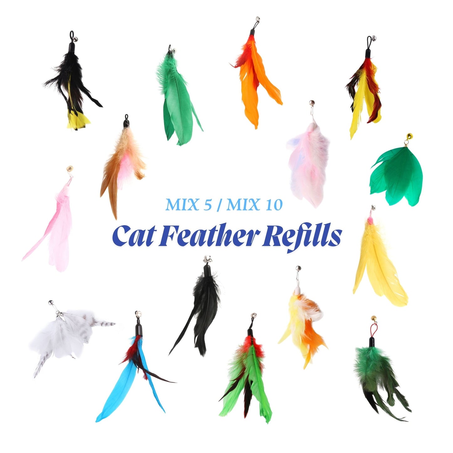 Cute Cat Feather Refills Sets