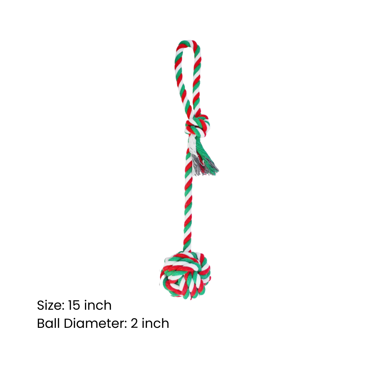 5PCS Christmas Rope Dog Toys Set – Durable Chew & Tug Toys for Small to Large Dogs, Holiday Gift Bundle