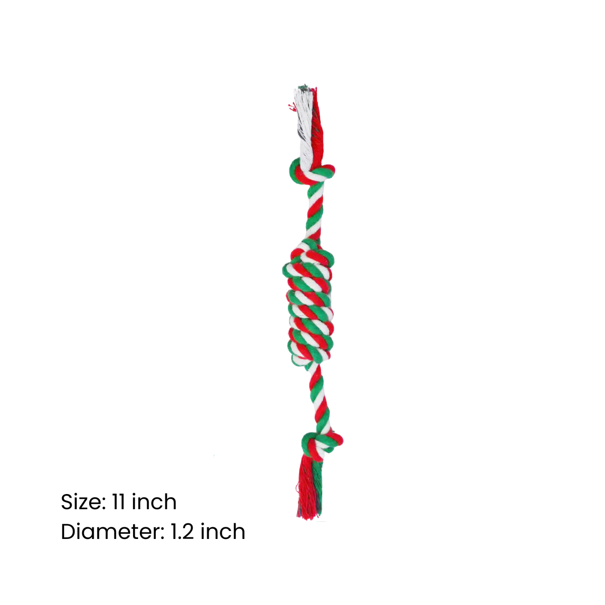 5PCS Christmas Rope Dog Toys Set – Durable Chew & Tug Toys for Small to Large Dogs, Holiday Gift Bundle