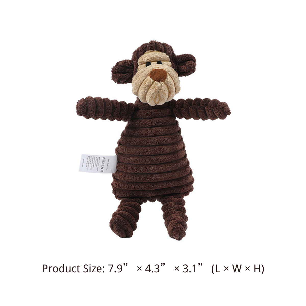 5 Pack Tough Dog Toys Stuffed Squeaky Assortment Plush Animal Toys Cute Fall Collection Fun Set