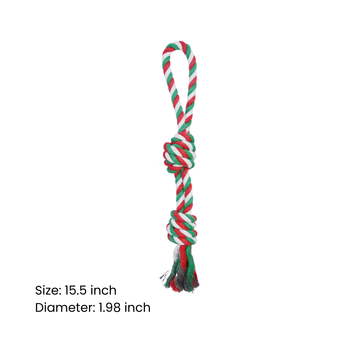 5PCS Christmas Rope Dog Toys Set – Durable Chew & Tug Toys for Small to Large Dogs, Holiday Gift Bundle