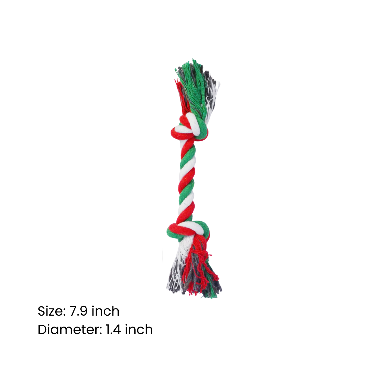 5PCS Christmas Rope Dog Toys Set – Durable Chew & Tug Toys for Small to Large Dogs, Holiday Gift Bundle