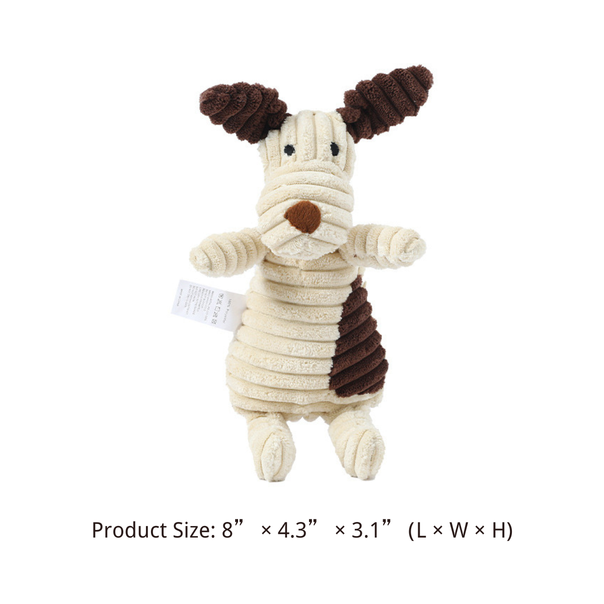 5 Pack Tough Dog Toys Stuffed Squeaky Assortment Plush Animal Toys Cute Fall Collection Fun Set